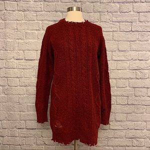 n:Philanthropy Oversized Distressed Sweater
